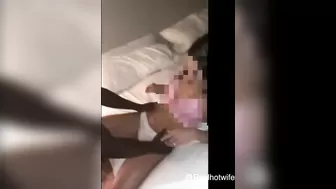 Пылкий негр отодрал стройную жену в постели